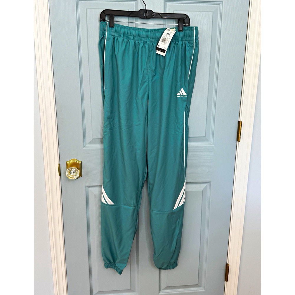 Adidas Crazylite Women's Med Tall Teal/White Basketball Track Pants JX0091 NWT